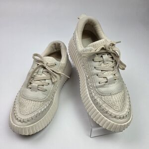 Dolce Vita Dannis Sandstone Knit Women's Platform Sneakers Size 7M